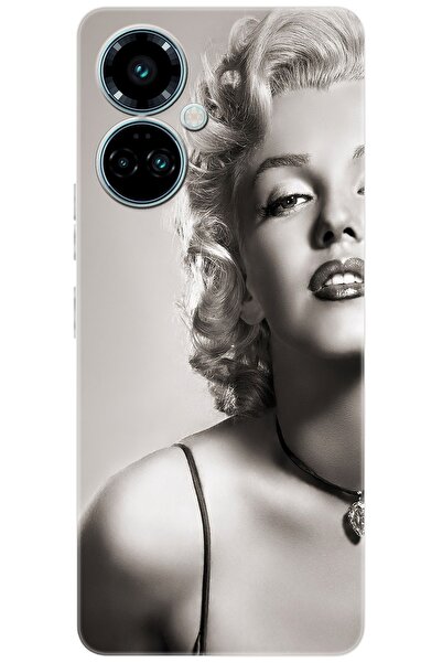 Tecno 19 PRO (CI8n) Compatible Sheath Pattern Printed Silicone Marilyn Monroe NGO:250 CP-iNbR3ur