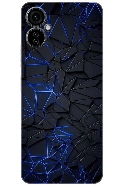 Camon Tecno 19 NEO (CH6i) Uyumlu Kılıf Desen Baskılı Silikon Prizmatik Tasarı...