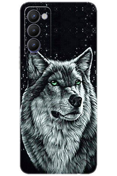 Camon Tecno 18 (CH6n) Uyumlu Kılıf Desen Baskılı Silikon Kurt Baskılı STK:488...