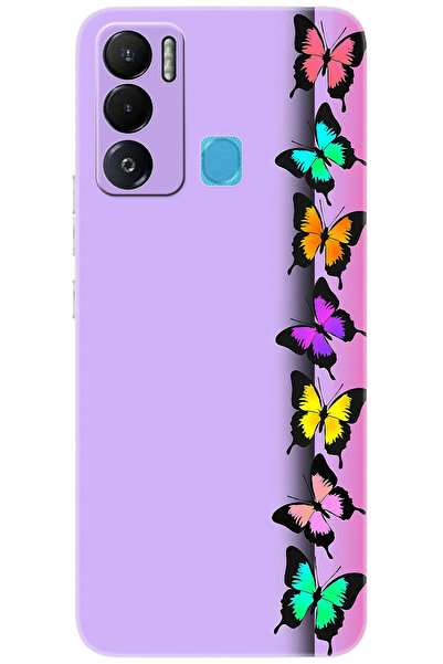 TECNO Pova NEO (LE6h) Uyumlu Kılıf Desen Baskılı Silikon Kelebek STK:671 CP-u2AvXXl