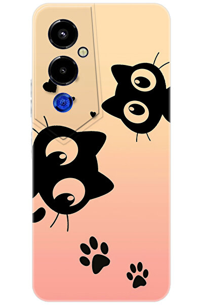 TECNO Pova 4 Pro (LG8n) Uyumlu Kılıf Desen Baskılı Silikon Kedi STK:626 CP-rK...