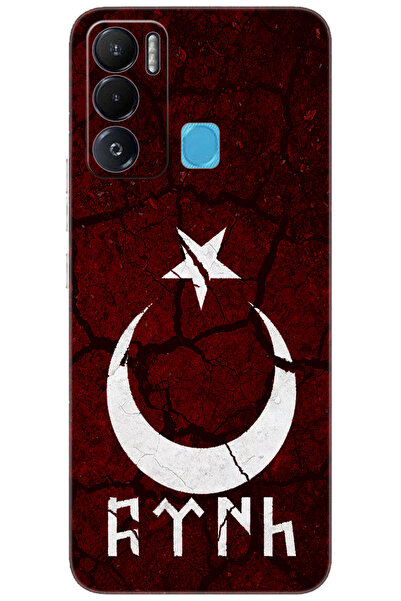 TECNO Pova NEO (LE6h) Uyumlu Kılıf Desen Baskılı Silikon Göktürkçe Türk STK:3...