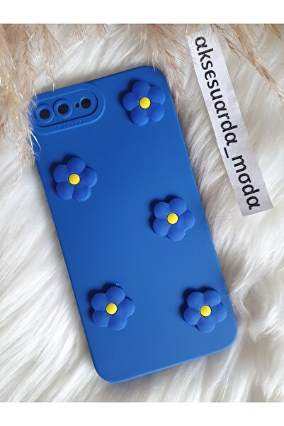 Aksesuarda Moda İPHONE 7 PLUS-8 PLUS Uyumlu Sevimli Ayıcık Figürlü Silikon Kılıf