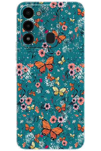 TECNO Spark 8C (KG5k-KG5q) Uyumlu Kılıf Desen Baskılı Silikon Kelebek STK:680...