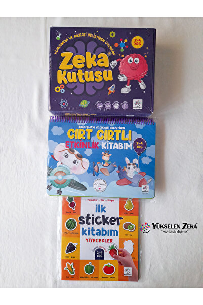 Yükselen Zeka Yayınları Yükselen Zeka 2-4 Yaş Etkinlik Seti