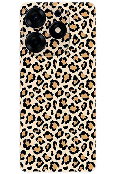 TECNO Spark 10 PRO (KI7) Uyumlu Kılıf Desen Baskılı Silikon Leopar Desen STK:743 CP-mvBkE7y