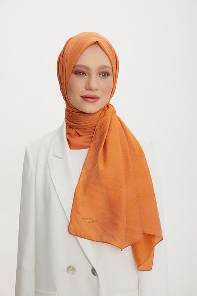 Armine Trend Işıl Shawl 3 - Βαμβακερό - Ats3ısl-450 - Πορτοκαλί