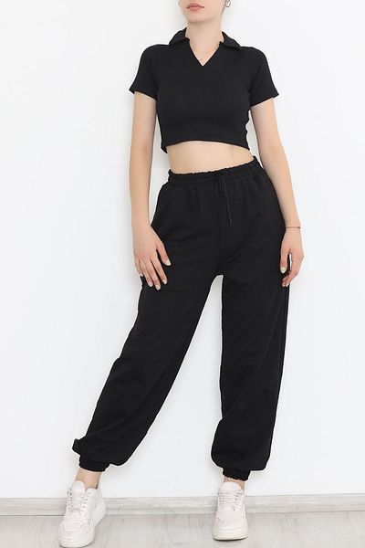 Köstebek Jogger Sweatpants Casual Μαύρο Φούτερ