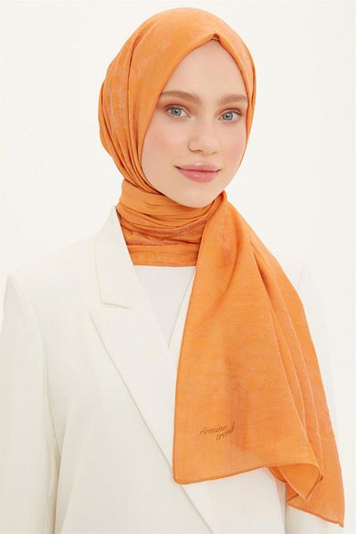 Armine Trend Işıl Shawl 1 - Βαμβακερό - Ats1ısl-450 - Πορτοκαλί