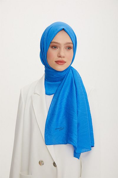 Armine Trend Star Shawl 3 Textured - Ats3str-561 - Μπλε