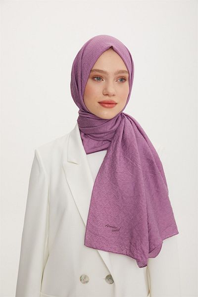 Armine Trend Star Shawl 3 Textured - Ats3str-544 - Dried Rose