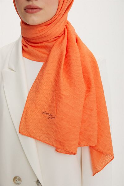 Armine Trend Star Shawl 3 Textured - Ats3str-564 - Πορτοκαλί