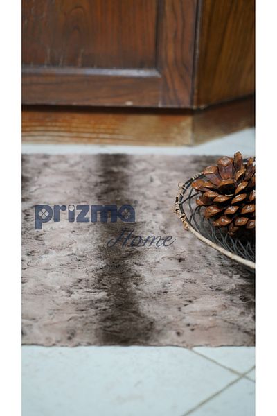 Prizma Micropost, Non-Slip, Washable, Single Bathroom Rug, Mat| Fox - (75X110CM)