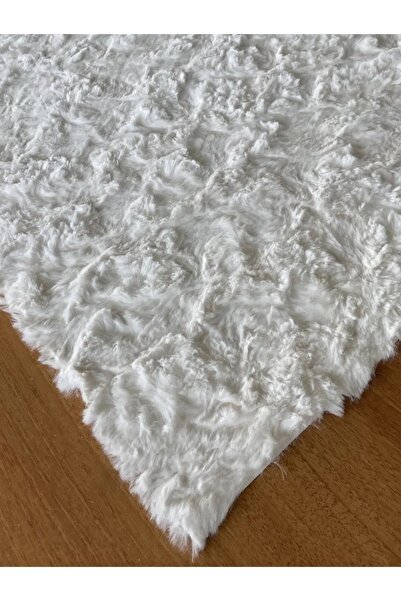 Prizma Micropost, Kaymaz, Yıkanabilir 2'li Banyo Halısı, Paspası | Beyaz - (60X100) (50X60)cm