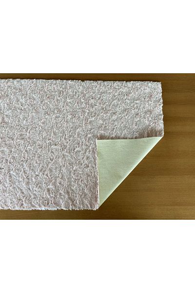 Prizma Micropost, Non-Slip, Washable, Single Bathroom Rug, Mat| Powder - (75X110CM)