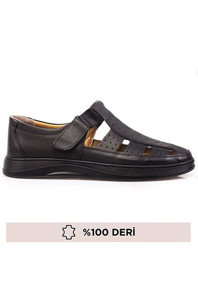 maximoda Γνήσιο δέρμα, Velcro, Εσωτερικό και Εξωτερικό Δερμάτινο Ανδρικά Παπούτσια Σανδάλια