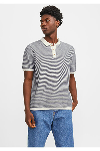Jack & Jones Lucas Striped Polo Collar T-shirt