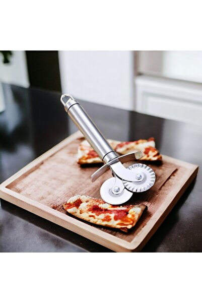 tugce shopping شفرة قطع فولاذية برأسين، شفرة قطع زلابية لتشكيل عجينة البيتزا