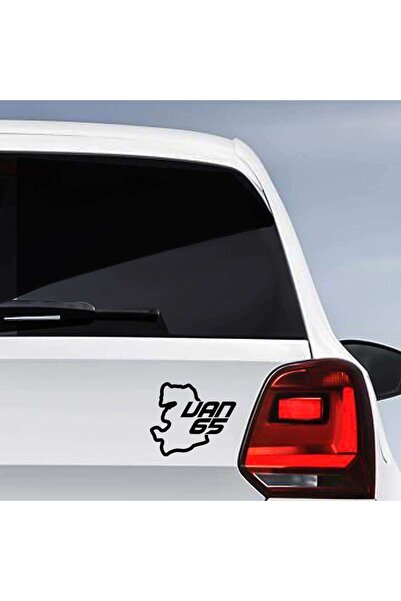 cnpromosyon Van Ili 65 Plaka Kodu Şehir Harita Memleket Yarış Pisti Sticker -...
