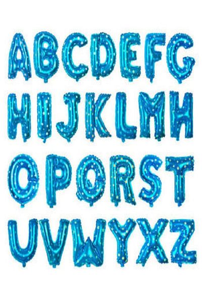 Kazanabil Blue Letter F Star Seleni Foil Balloons