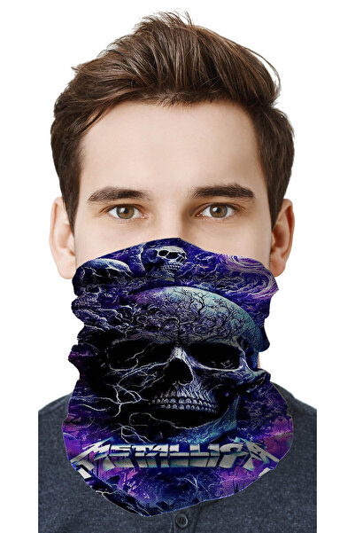 FG KONNİCHİWA Metalica - Motor de ciclism pentru masca de fata, bandana pentr...