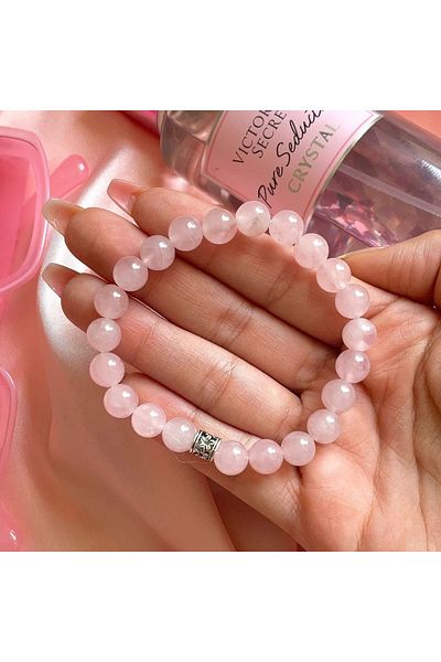 Elifsu Jewelry Natural Pink Quartz Bracelet