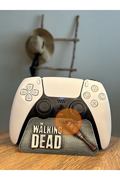 TURUNCUHANE The Walking Dead Negan Lucille Kol Standı Ps5 Dualsense Ps4 Duals...