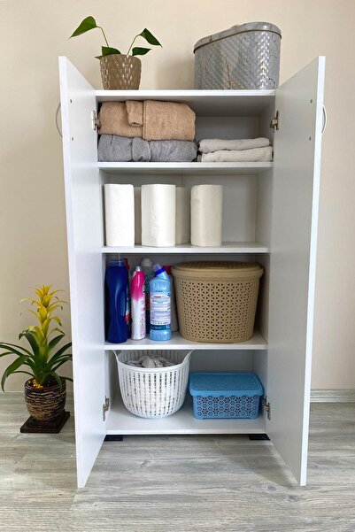 IRMAK MOBİLYA Irmak Çok Amaçlı Dolap Ayakkabılık Dolabı Dolap 2 Kapaklı 4 Gözlü Ayakkabılık