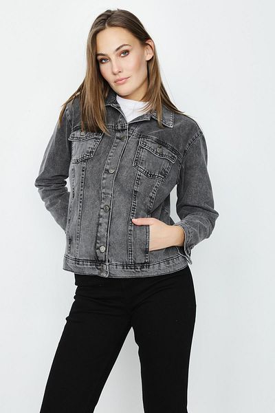 Select Moda Γυναικείο Τζιν μπουφάν Oversize