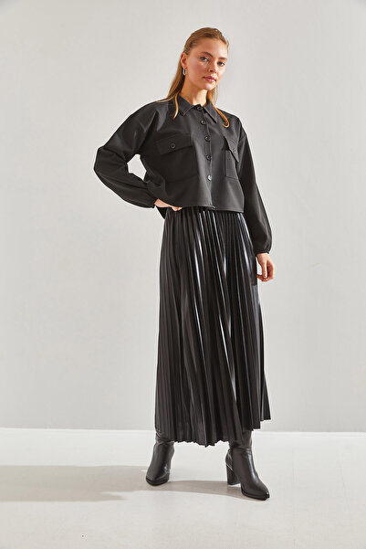 Bianco Lucci Modest Dámská rozšířená sukně s elastickým pasem60151019