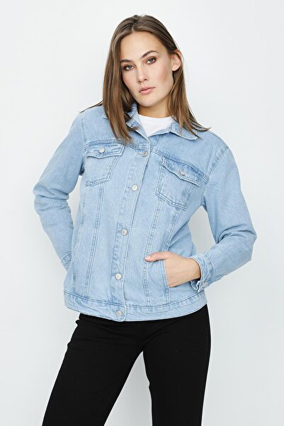 Select Moda Жіноча джинсова куртка оверсайз