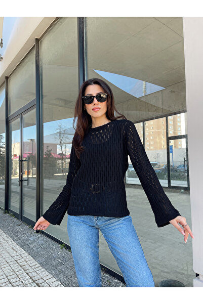 Puella Πουλόβερ με λαιμόκοψη με λαιμόκοψη, ανοιξιάτικη μπλούζα