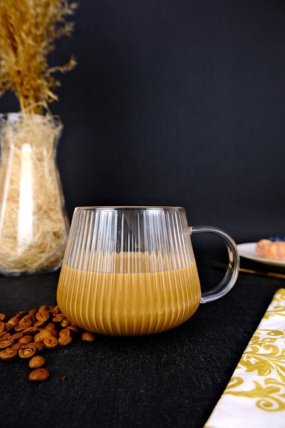Digithome Borosilicate Thin Glass Mug Heat Resistant Cup 400 ml - 04169 C1-1-154