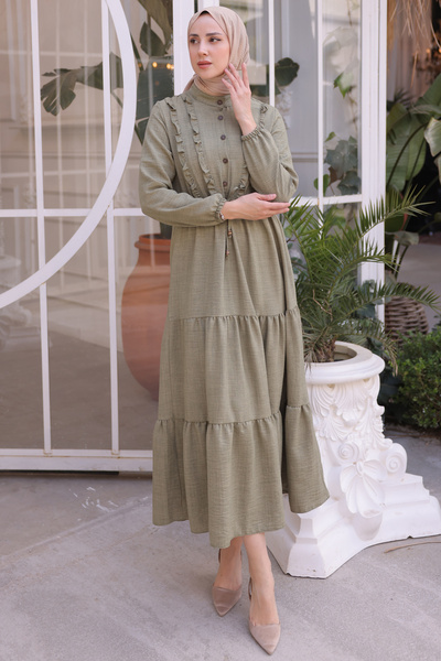 benguen 6814 Volánkové šaty