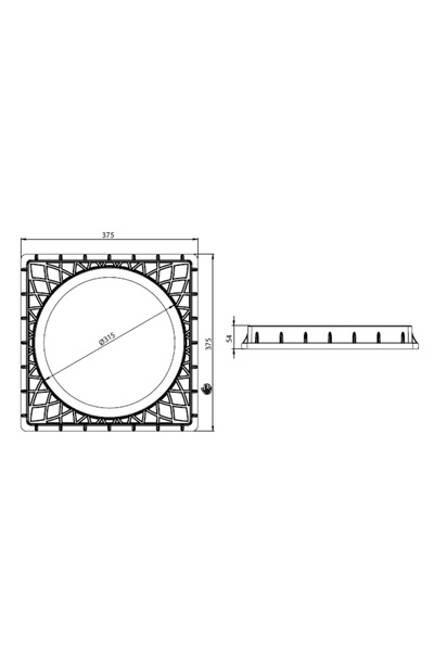 Marka 315 Kare Rögar Kapağı-luxwares