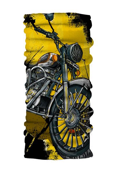 FG KONNİCHİWA Motor Bike Pattern Motor Bicycle Face Mask Outdoor Buff Neck Collar Bandana Balaklava