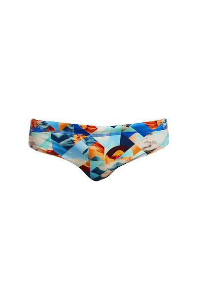 Funky Trunks Smashed Wave (Classic) Slip Swimsuit, Men's Training Swimsuit