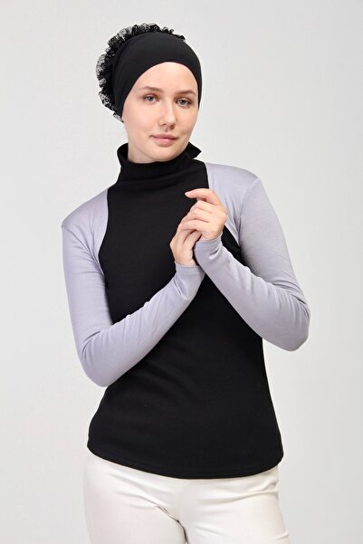 manolyaşal islamic hijab Long Sleeve Hijab Bolero-grey