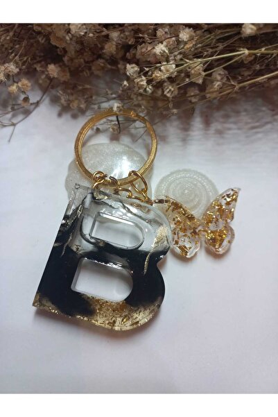 demirbasavm سلسلة مفاتيح إيبوكسي بي مصنوعة يدويًا