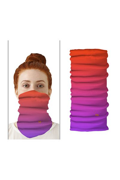 FG KONNİCHİWA Colorful Water Color Motor Cycling Face Mask Outdoor Buff Neck Collar Bandana Balaklava