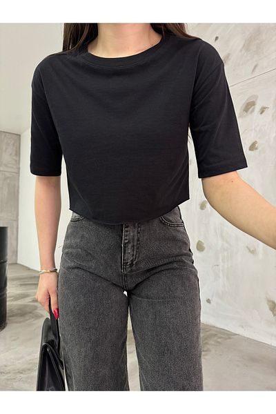 BİKELİFE Γυναικείο μπλουζάκι Oversize Crop