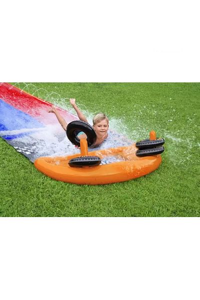 BYCEGU 488 CM LENGTH TWO PERSON WITH WATER SPRING SUMMER DAYS FUN WATER SLIDER PLAY SET 52391