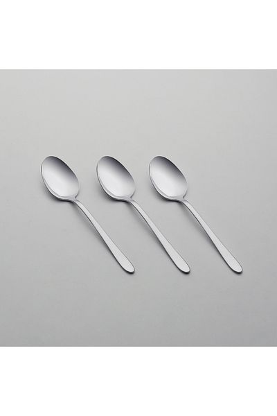 Nehir Sultan Dessert Spoon - 12 Pieces of Dessert Spoons Stainless Steel