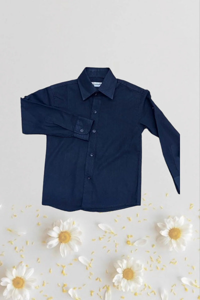 NOBLE STORE Αγόρι 23 Απριλίου μακρυμάνικο κίτρινο πουκάμισο λινό επίδειξης Σχ...