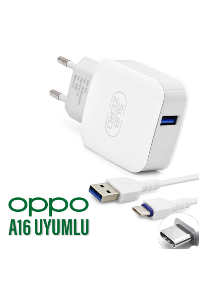 EXENAR Oppo A16 Şarj Aleti ve TYPE C Kablosu