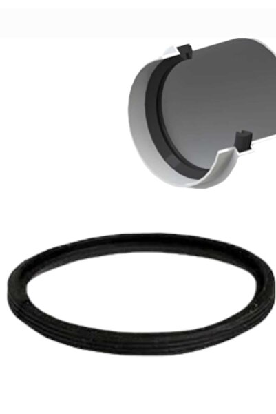 ÇEÇEN HOME (2 Adet) Pvc Boru Ek Parça & Muf Contası - Pvc100 lük Pimaş Contası çap 12cm