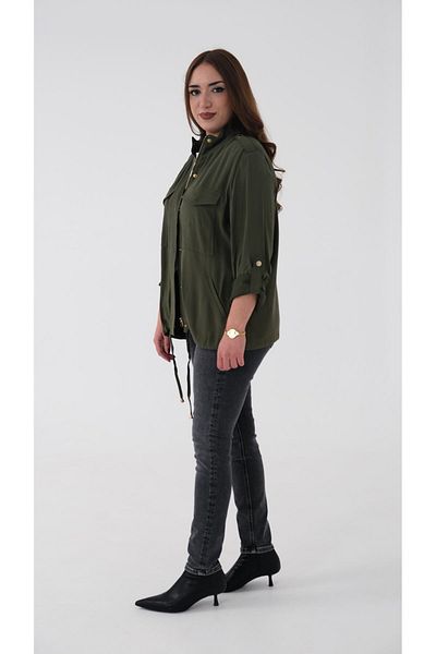 Blues Outlet JACHETĂ MARCA PENTRU FEMEI - VERDE KHAKI