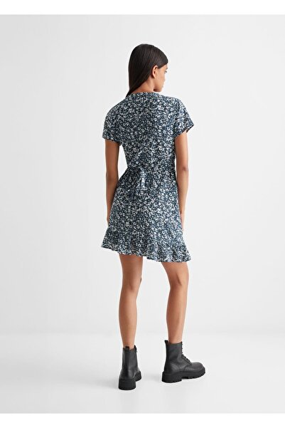 Mango Teen Volanlı desenli elbise