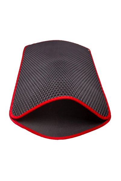 cattie Lisinya205 Kum Toplayıcı Fonksiyonel Kedi Paspası Altıgen 37-50 Cm Kırmızı