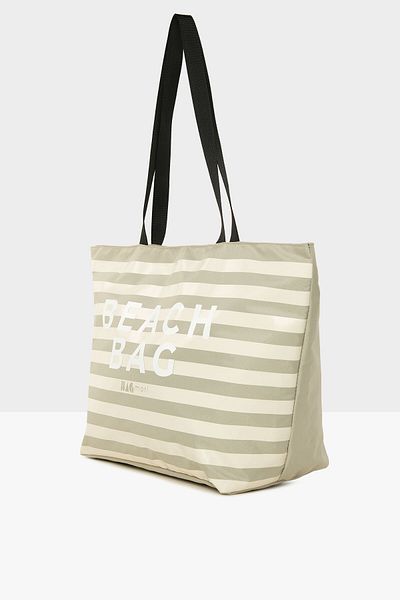 Bagmori Mink Women's Striped Beach Bag Printed Beach Bag M000008438